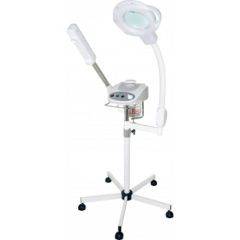 Aromatherapy Ozone Facial Steamer and 5 Diopter Magnifying Lamp Combo
