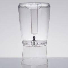 3.5 Gallon Acrylic Beverage Dispenser with Vertical Ice Core