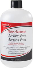 Supernail Pure Acetone Polish Remover, 16 oz