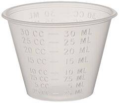 Clear Plastic Portion Cup 1oz - 100 count