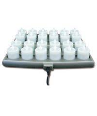 Amber Platinum+ LED Rechargeable Set 24 Candles / 2 Trays / 1 Power Supply