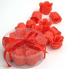 Scented Rose Soaps (Set of 12) - RED