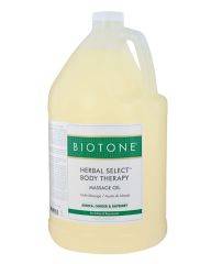 Biotone Herbal Select Body Massage Oil 1 Gallon