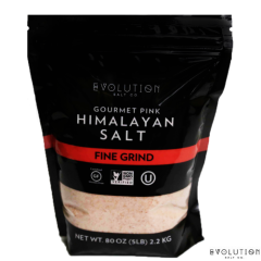 Evolution Salt Himalayan Bath Salt - Fine Grind 5 lb Pouch