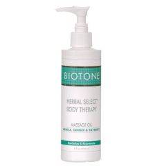 Biotone Herbal Select Body Massage Oil 8 oz