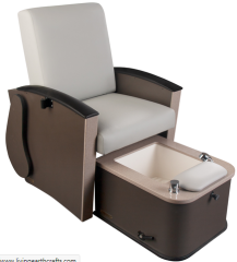 Living Earth Crafts Mystia Pedicure Chair with plumbed hydrotherapy tub                                                                                        