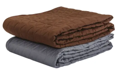 Living Earth Crafts Premium Microfiber Quilted Blanket (Pewter or Espresso)                                                                                                                         
