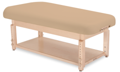 Living Earth Crafts Sonoma Flat Top Massage Table with Shelf Base                                                                                