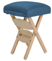 Living Earth Crafts Folding Portable Stool (seat height 195” Blue, Black, Vanilla & Marie's Beige only)