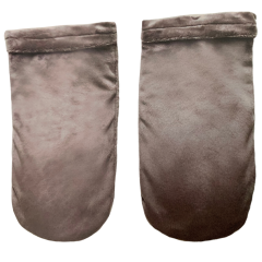 Luxury Spa Mitts, Back Bar - Charcoal
