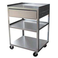 IDEAL MC21D STAINLESS UTILITY CART WITH DRAWER