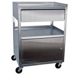Ideal Cabinet Cart, with Drawer, 16" x 21" x 30" 