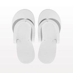 Non-Skid Pedicure Slippers, White  