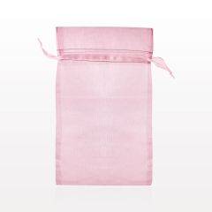 Organza Drawstring Bag- Pink, 10 count