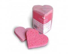 Intrinsics Pink Heart Compressed Sponges