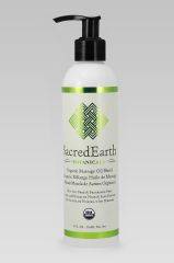 Sacred Earth Organic Massage Oil Blend 8oz with Pump 