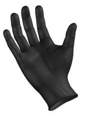SemperGuard® Premium Black Powder-Free Vinyl Gloves-Small