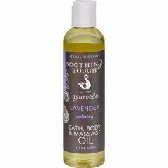Soothing Touch Lavender Bath, Body & Massage Oil 8 oz