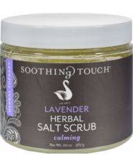 Soothing Touch Lavender Salt Scrub  20 oz