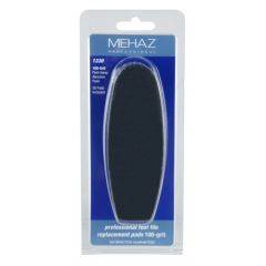 Mehaz - Stainless Steel Foot File Easy Peel Pad, 100 Grit, 50 ct