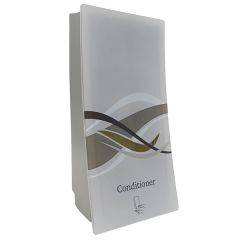 Wave Dispenser With A View Satin Silver Conditioner