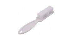 White Manicure Brush With Handle - 10 Count