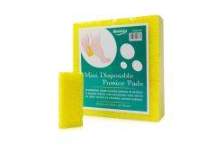 Mini Disposable Yellow Pumice Pad - 40 Pack